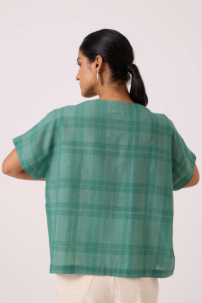 Rue Green Handwoven Top