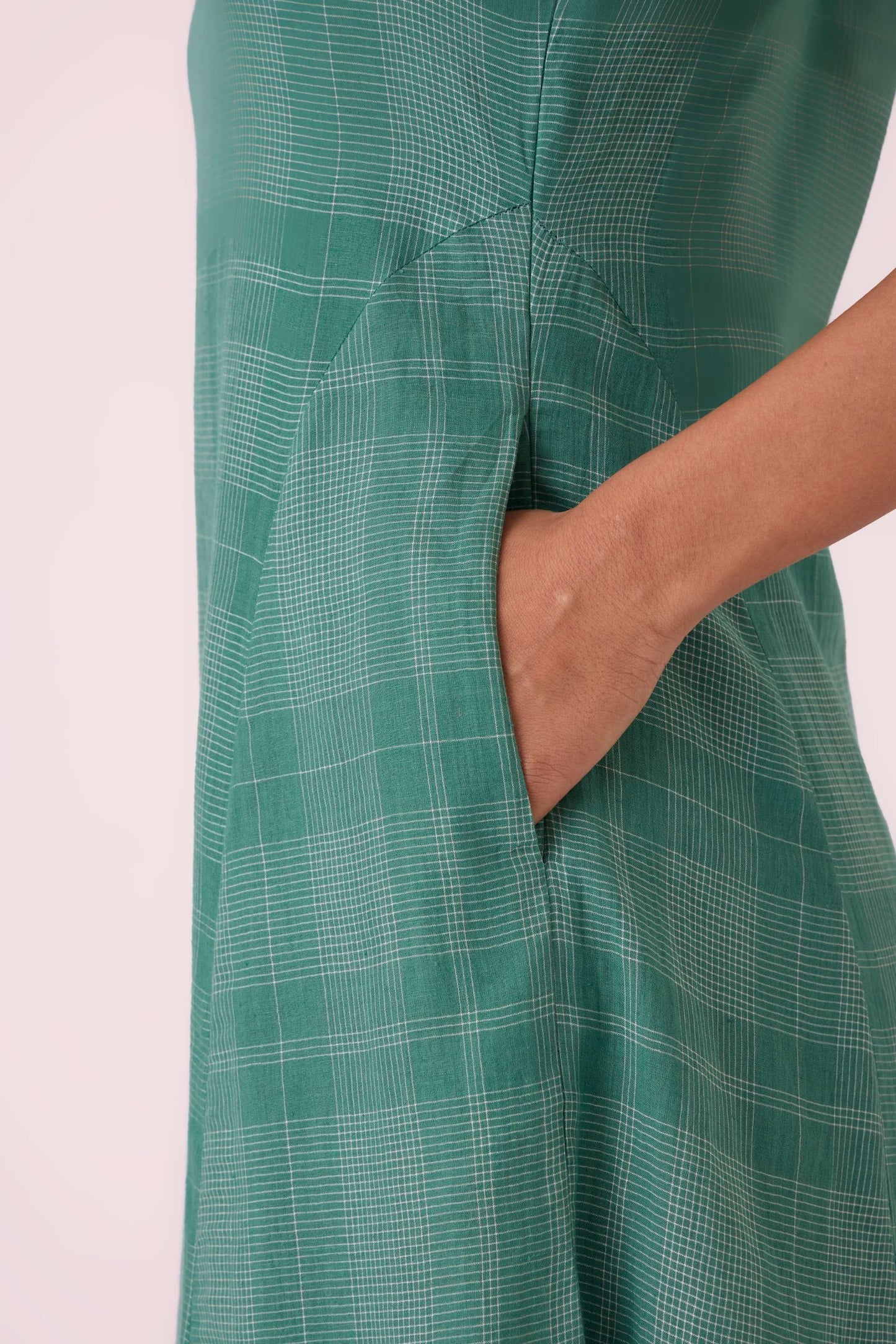 Orwell Green Handwoven Dress