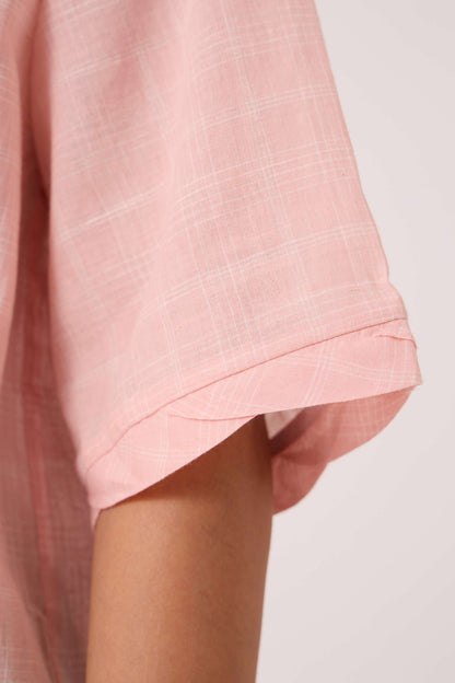 Laurie Pink Handwoven Top