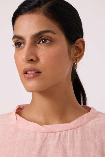 Laurie Pink Handwoven Top