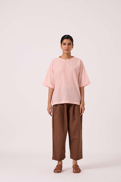 Laurie Pink Handwoven Top