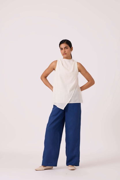 Sonya White Handwoven Halter Top