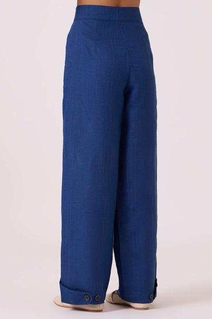 Aldous Blue Linen Pants