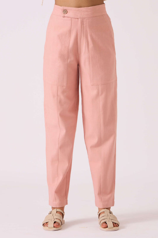 Victory Pink Handwoven Pants