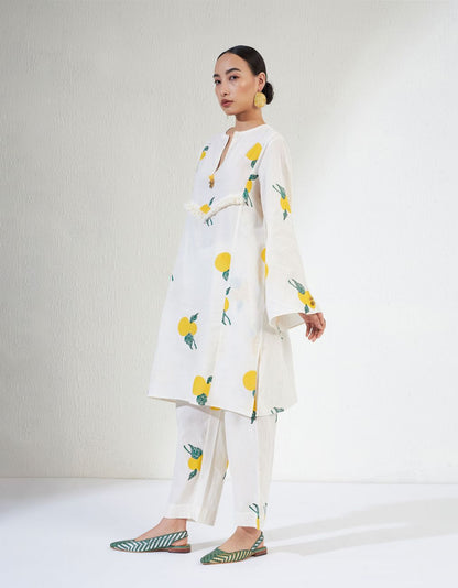 Off White And Yellow Veera Set 1