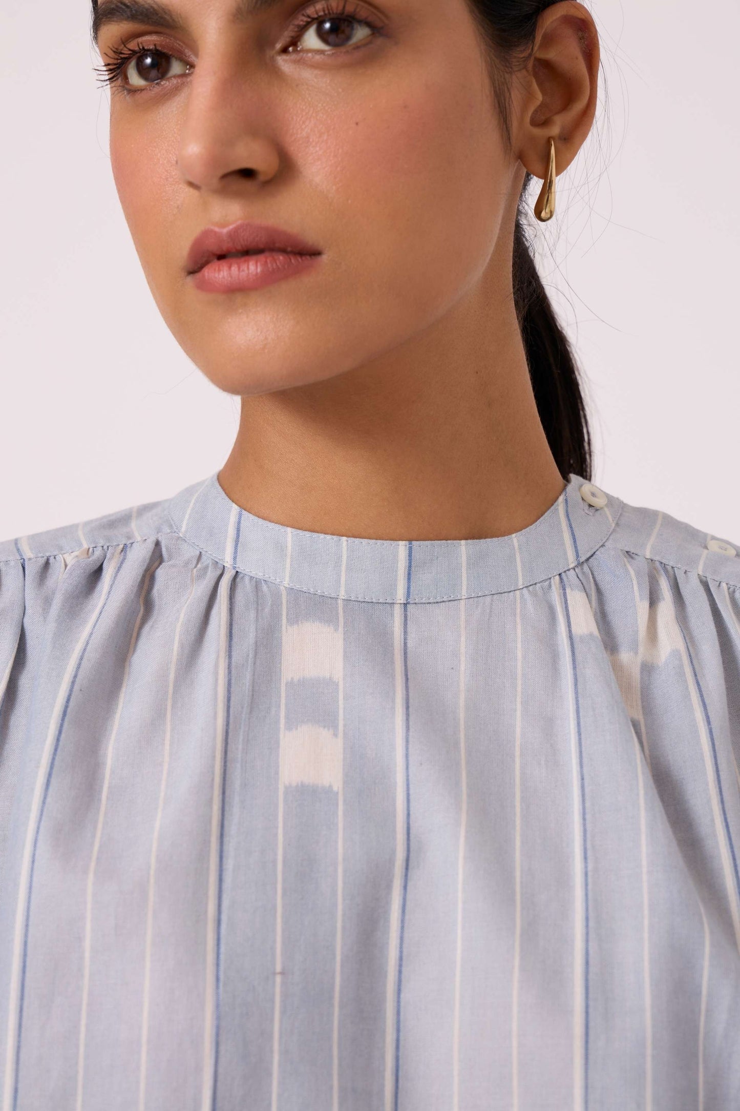 Garcia Blue Ikat Top