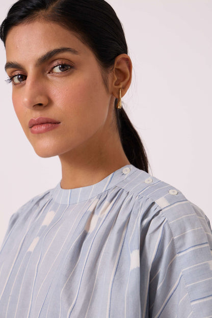 Garcia Blue Ikat Top