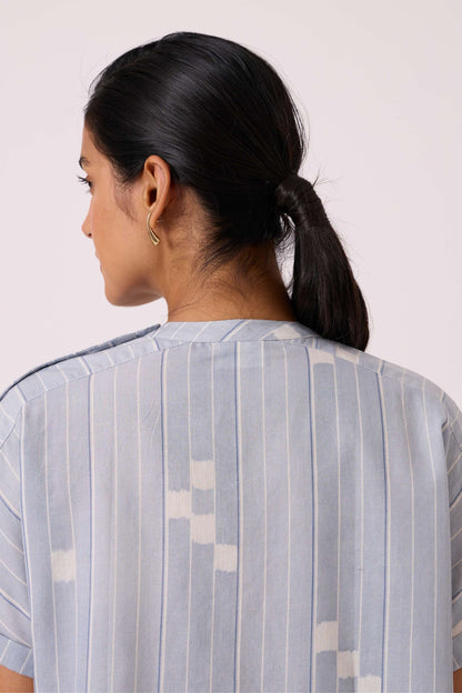 Garcia Blue Ikat Top