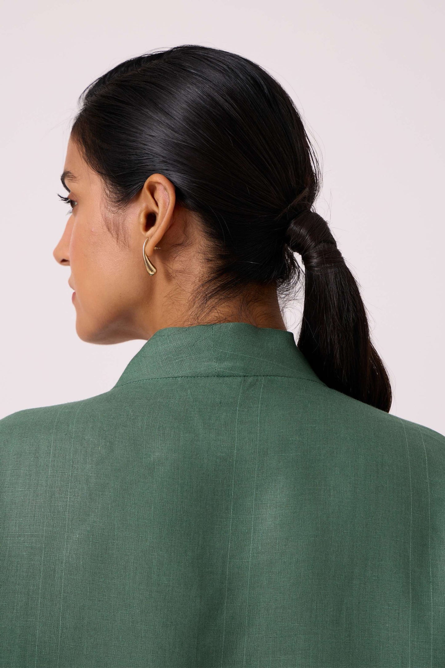 Orion Green Linen Top