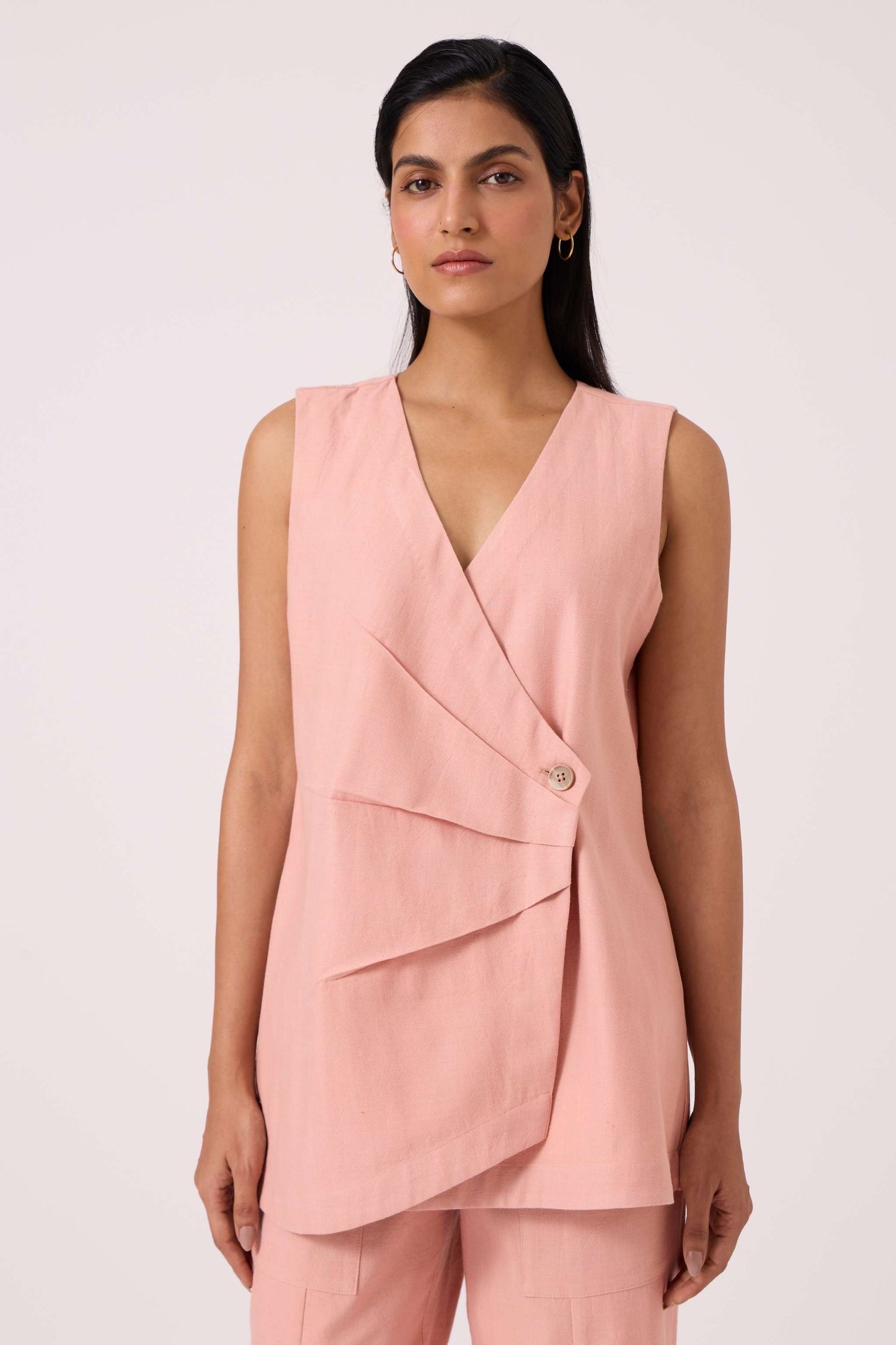 Karenin Pink Handwoven Top