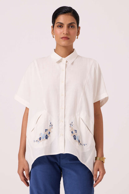 Sibyl Handwoven Embrodiered Shirt