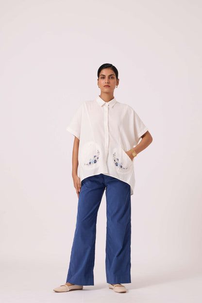 Sibyl Handwoven Embrodiered Shirt