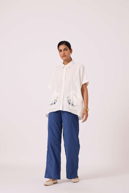 Sibyl Handwoven Embrodiered Shirt