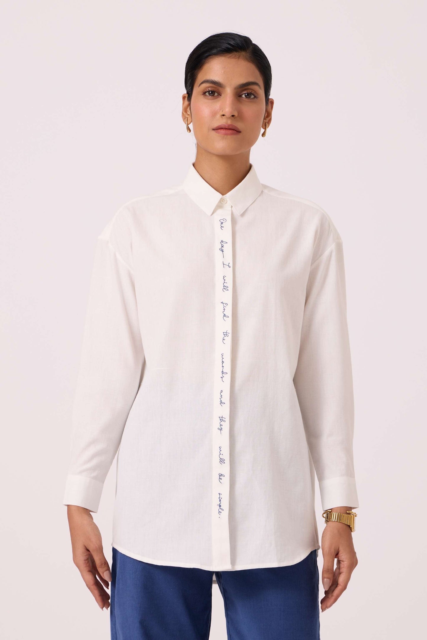Kerouac Handwoven Embroidered Shirt
