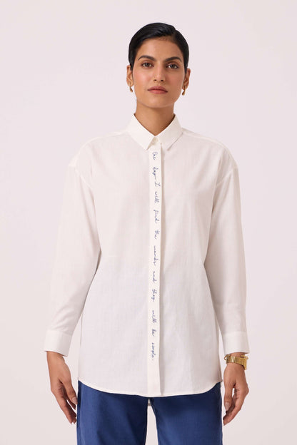 Kerouac Handwoven Embroidered Shirt