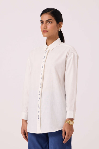 Kerouac Handwoven Embroidered Shirt