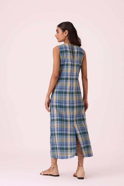 Julia Blue Handwoven Dress