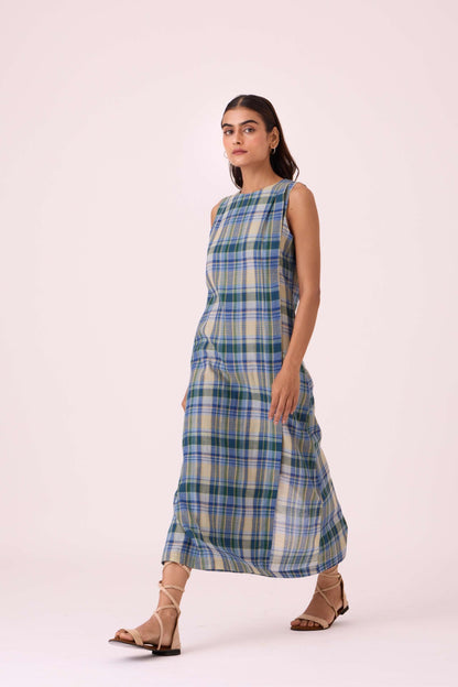 Julia Blue Handwoven Dress