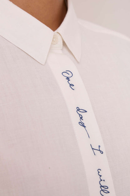 Kerouac Handwoven Embroidered Shirt