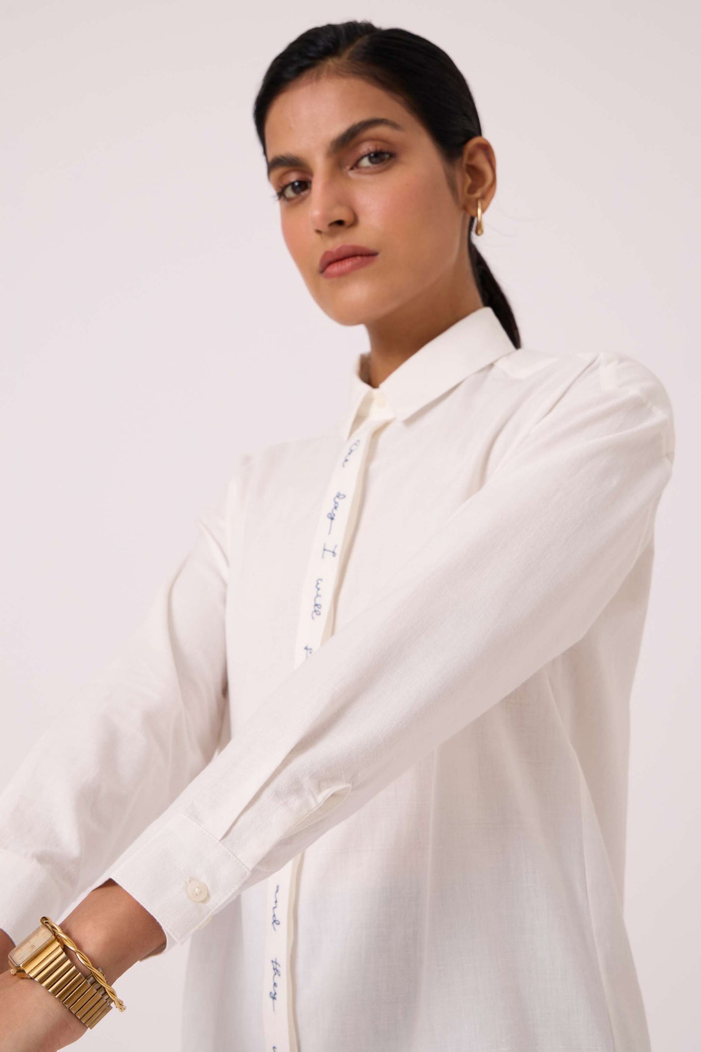 Kerouac Handwoven Embroidered Shirt