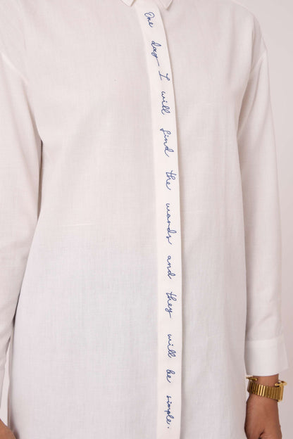 Kerouac Handwoven Embroidered Shirt