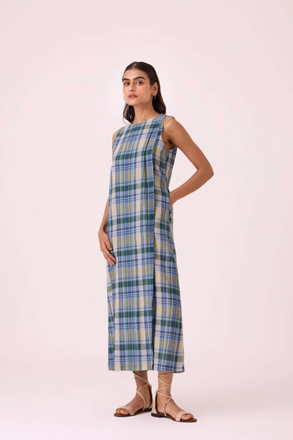 Julia Blue Handwoven Dress