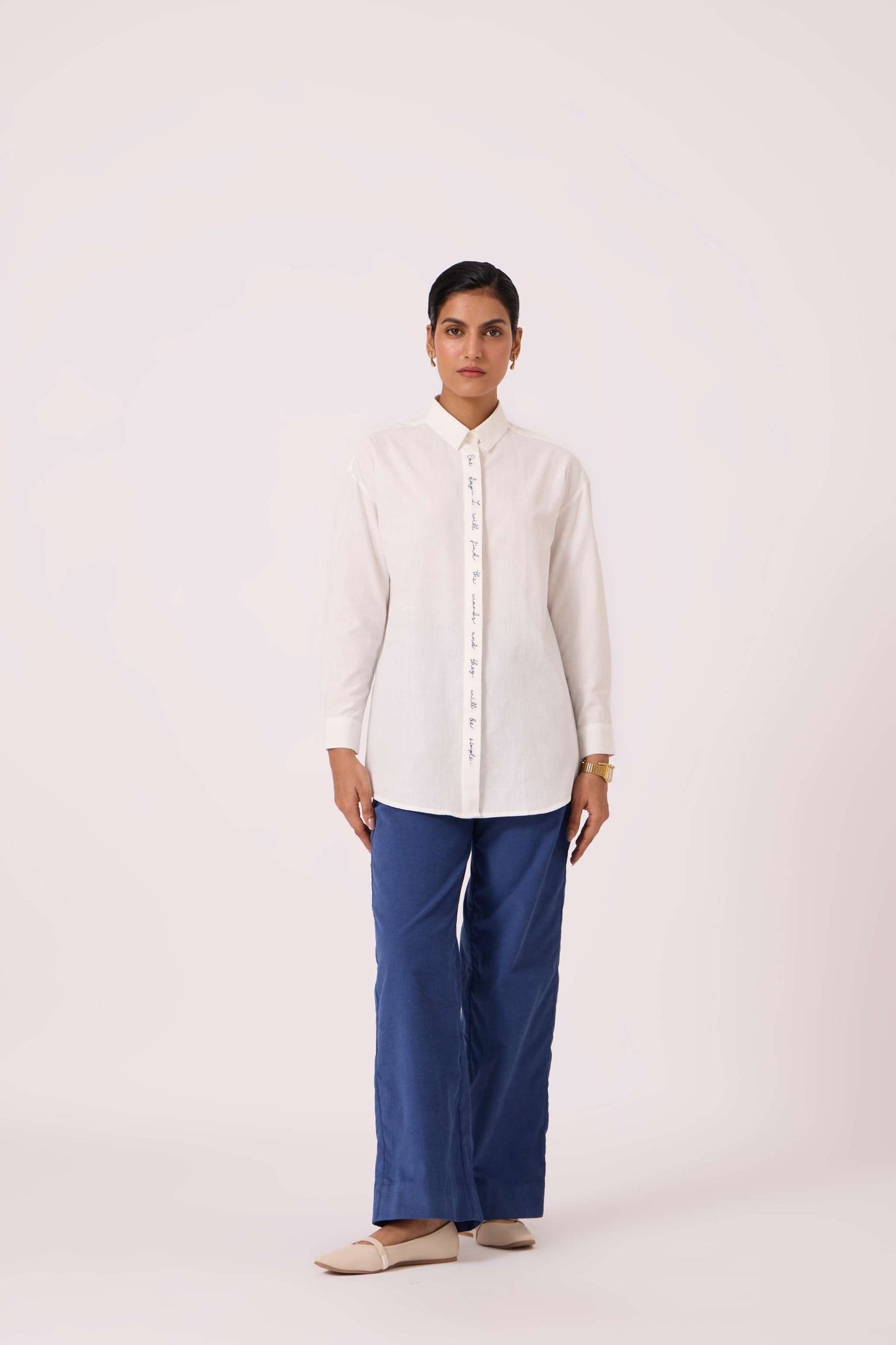 Kerouac Handwoven Embroidered Shirt