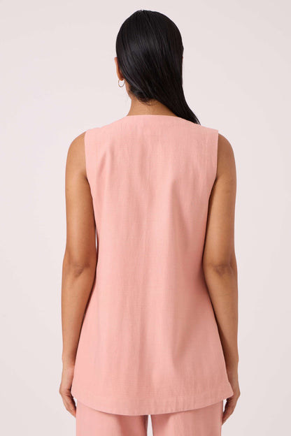 Karenin Pink Handwoven Top