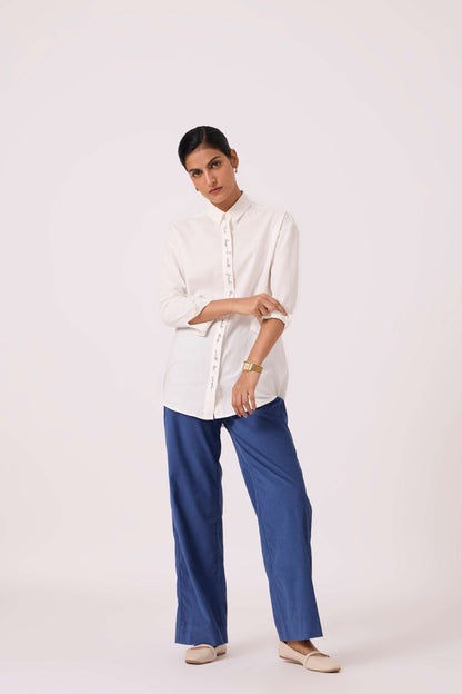 Kerouac Handwoven Embroidered Shirt