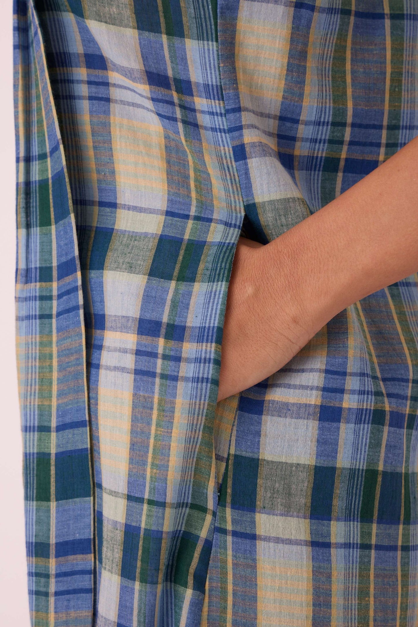 Julia Blue Handwoven Dress