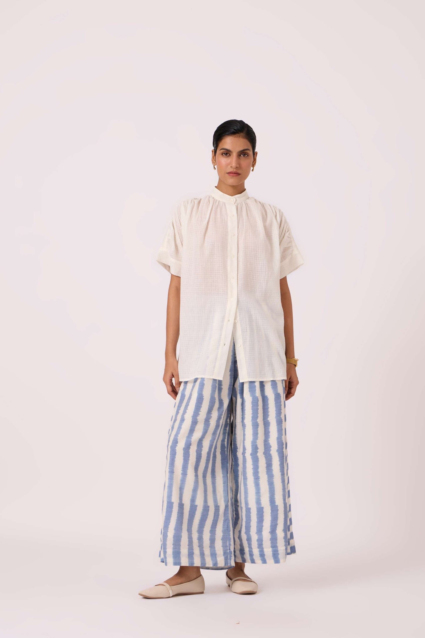 Patt White Handwoven Top