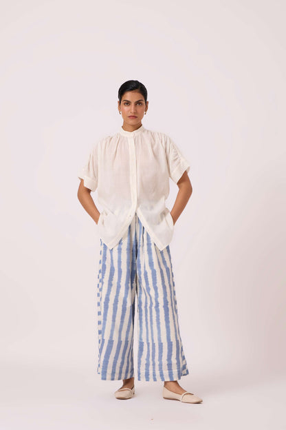 Patt White Handwoven Top