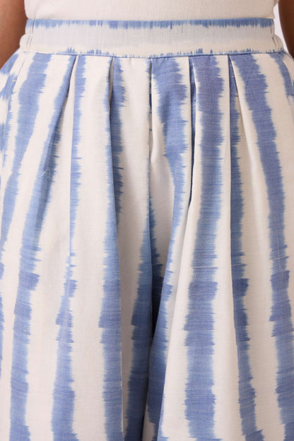 Ivan Blue Striped Ikat Pants