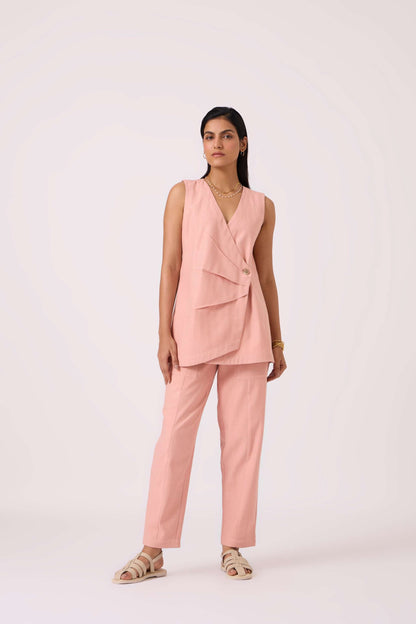 Karenin Pink Handwoven Top