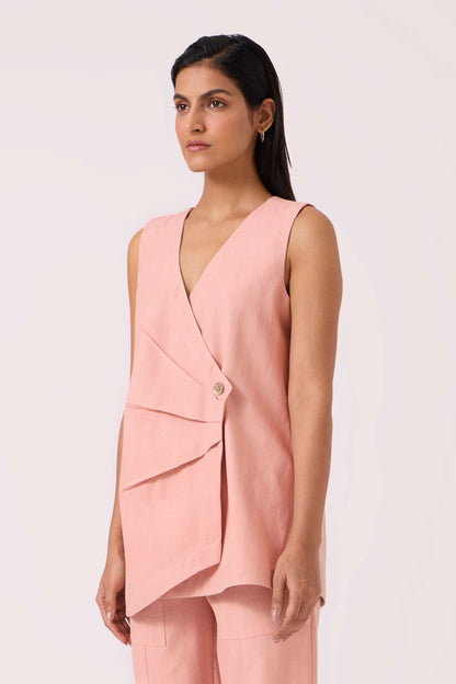 Karenin Pink Handwoven Top