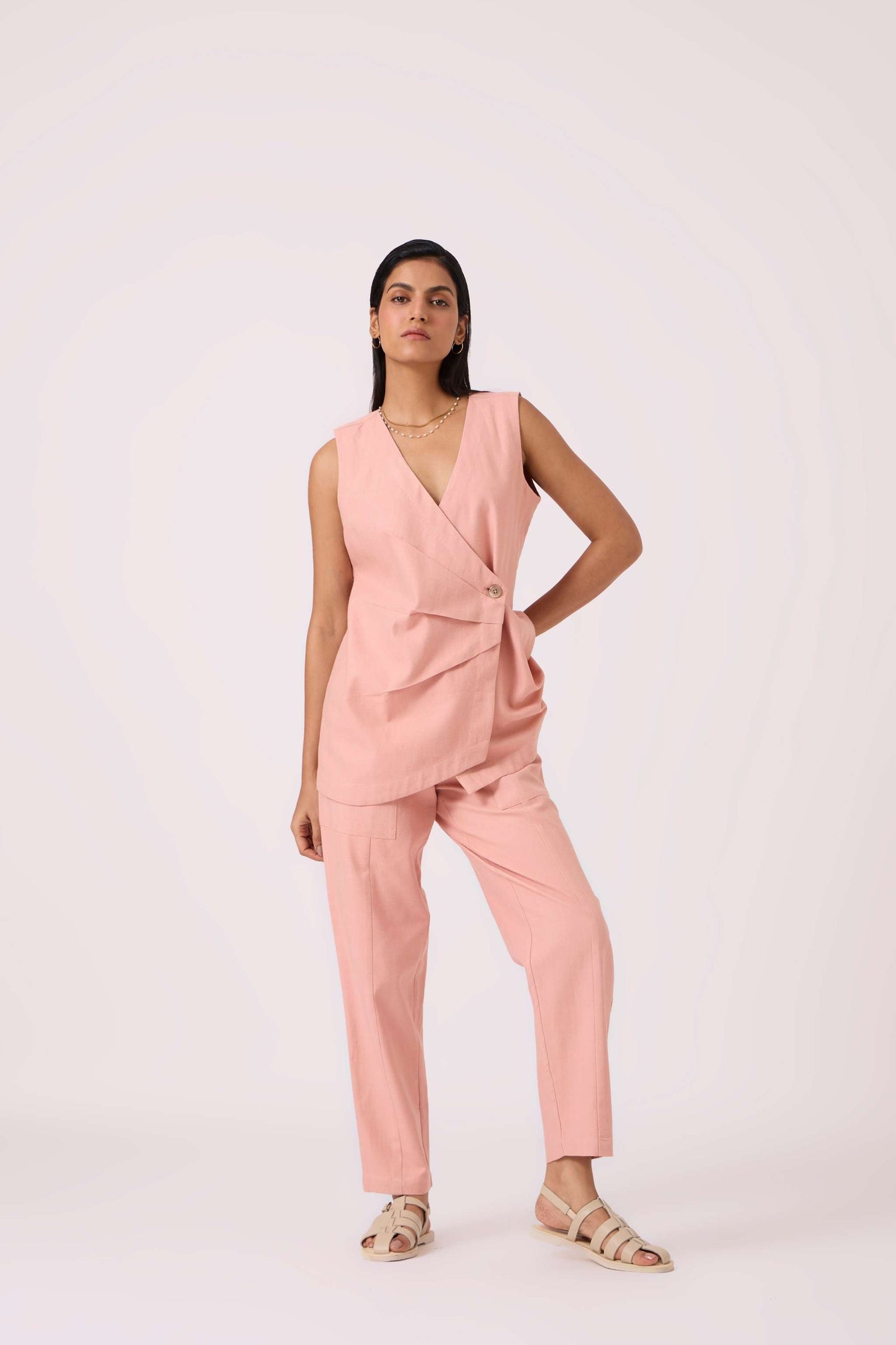 Victory Pink Handwoven Pants