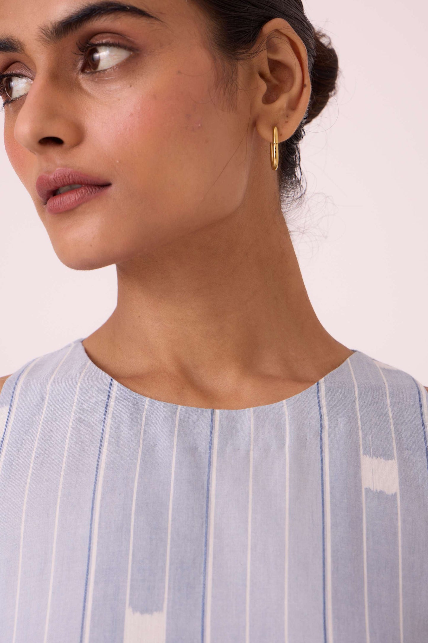 Amaran Blue Ikat Maxi Dress