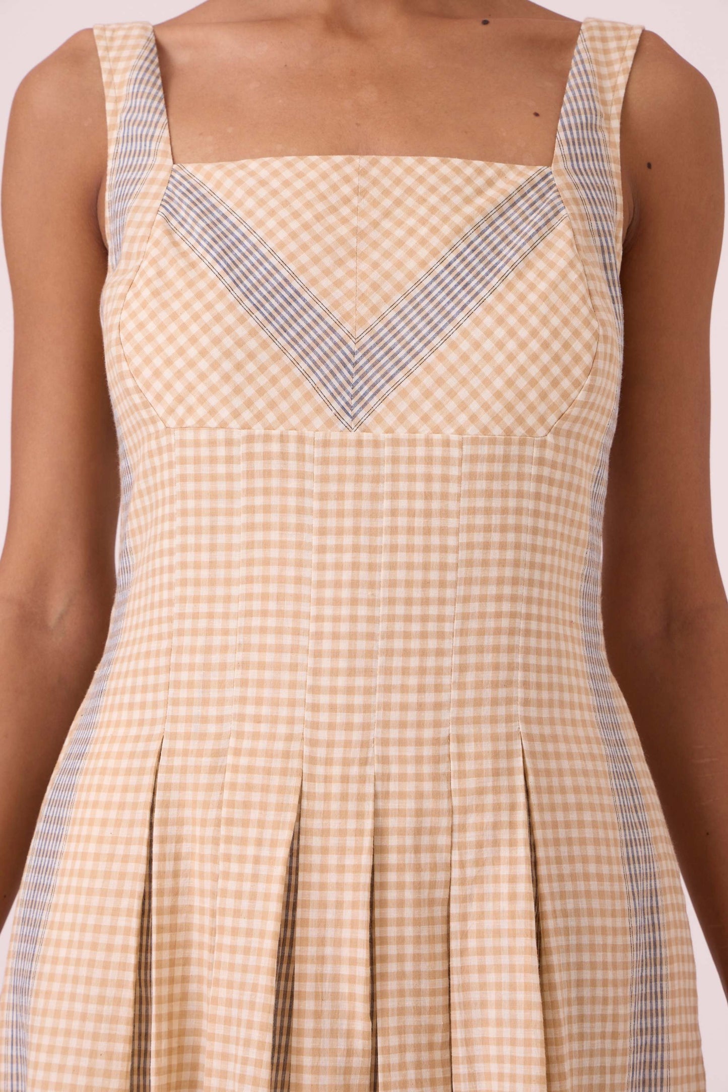 Bosie Beige Handwoven Dress