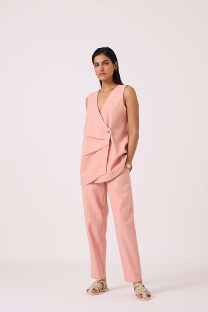 Karenin Pink Handwoven Top