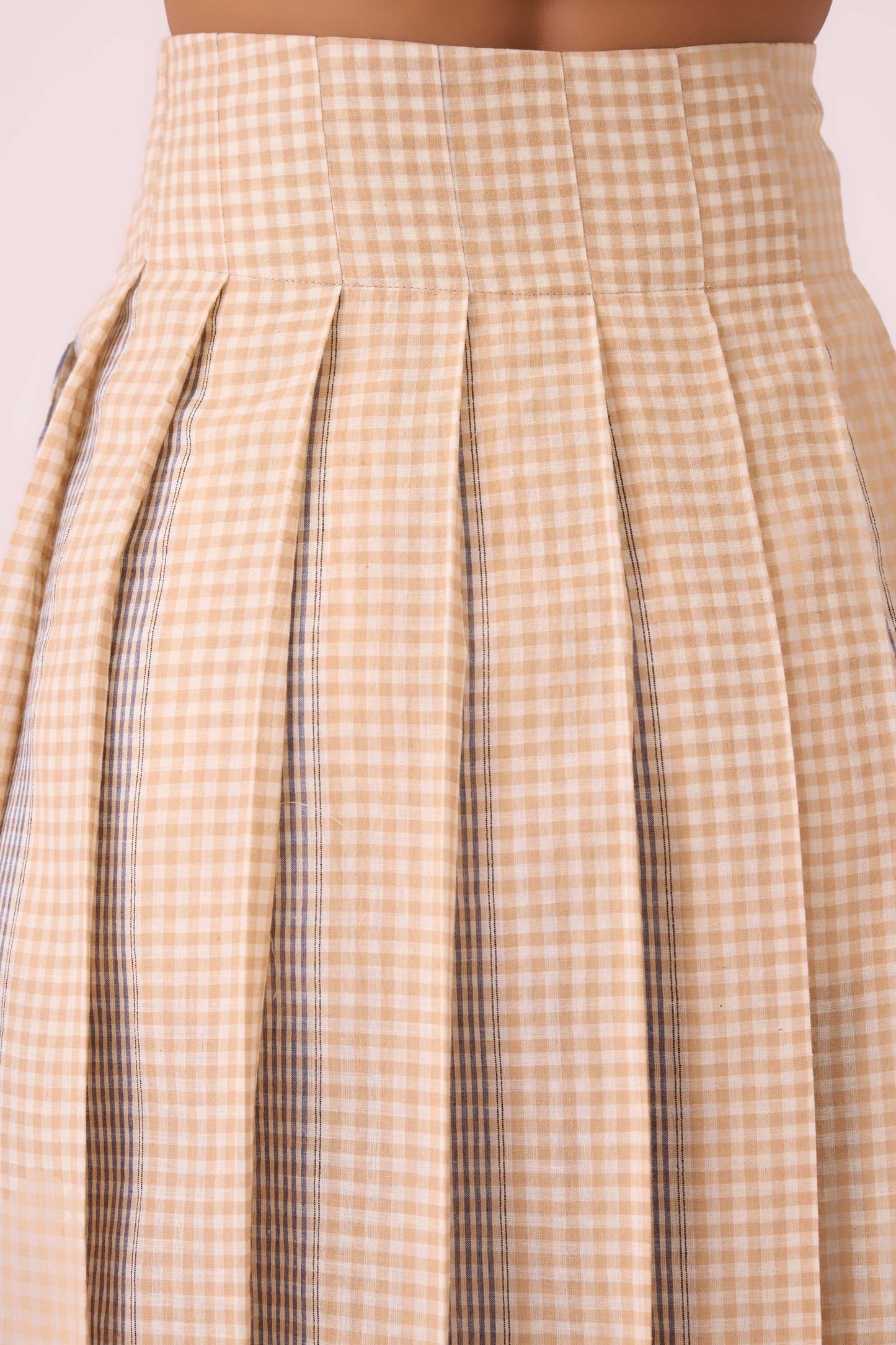 Mikhail Beige Handwoven Skirt