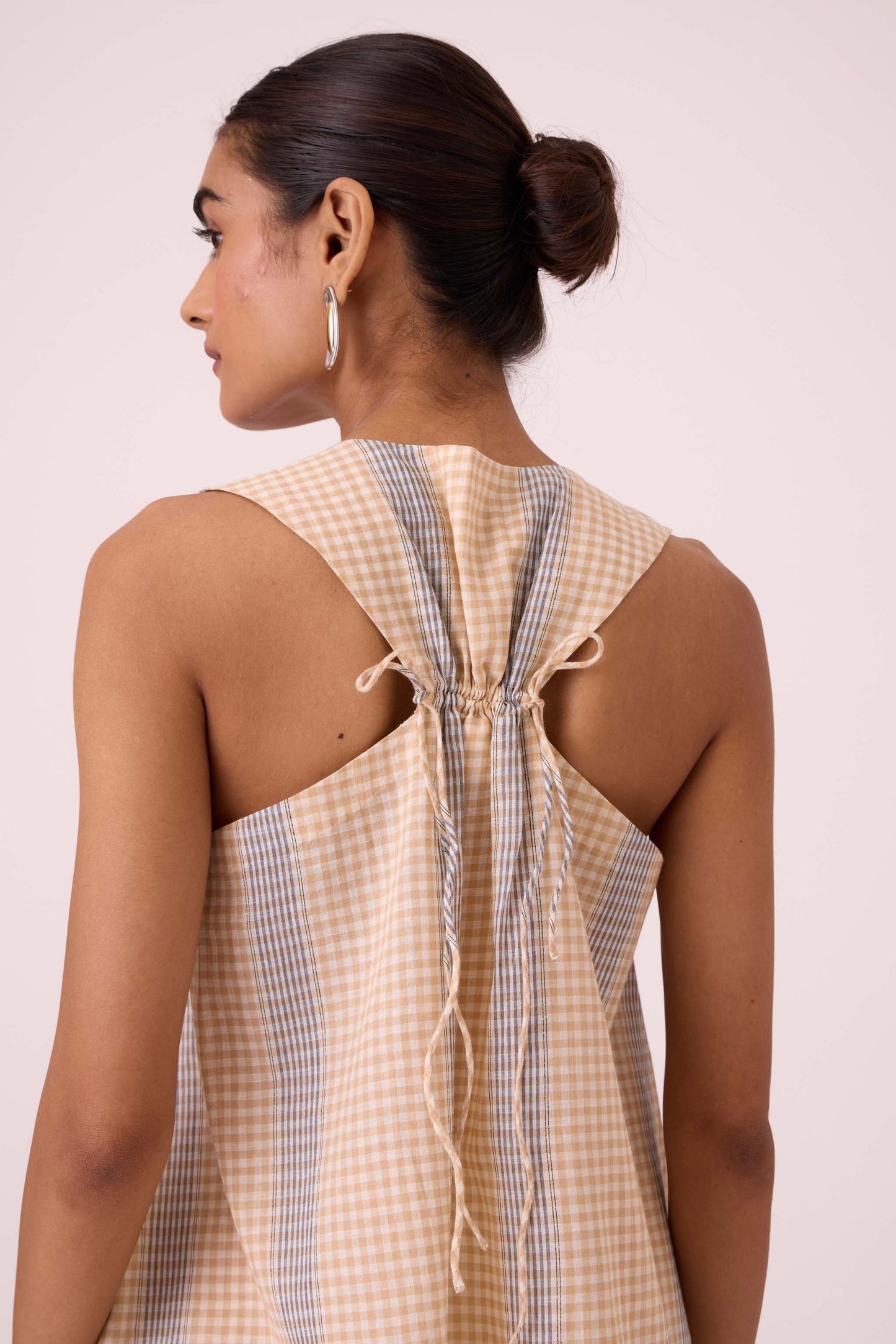 Nastasya Beige Handwoven Top