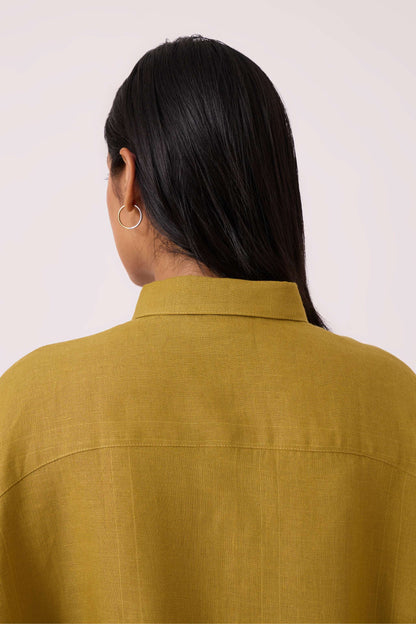 Perico Olive Linen Shirt