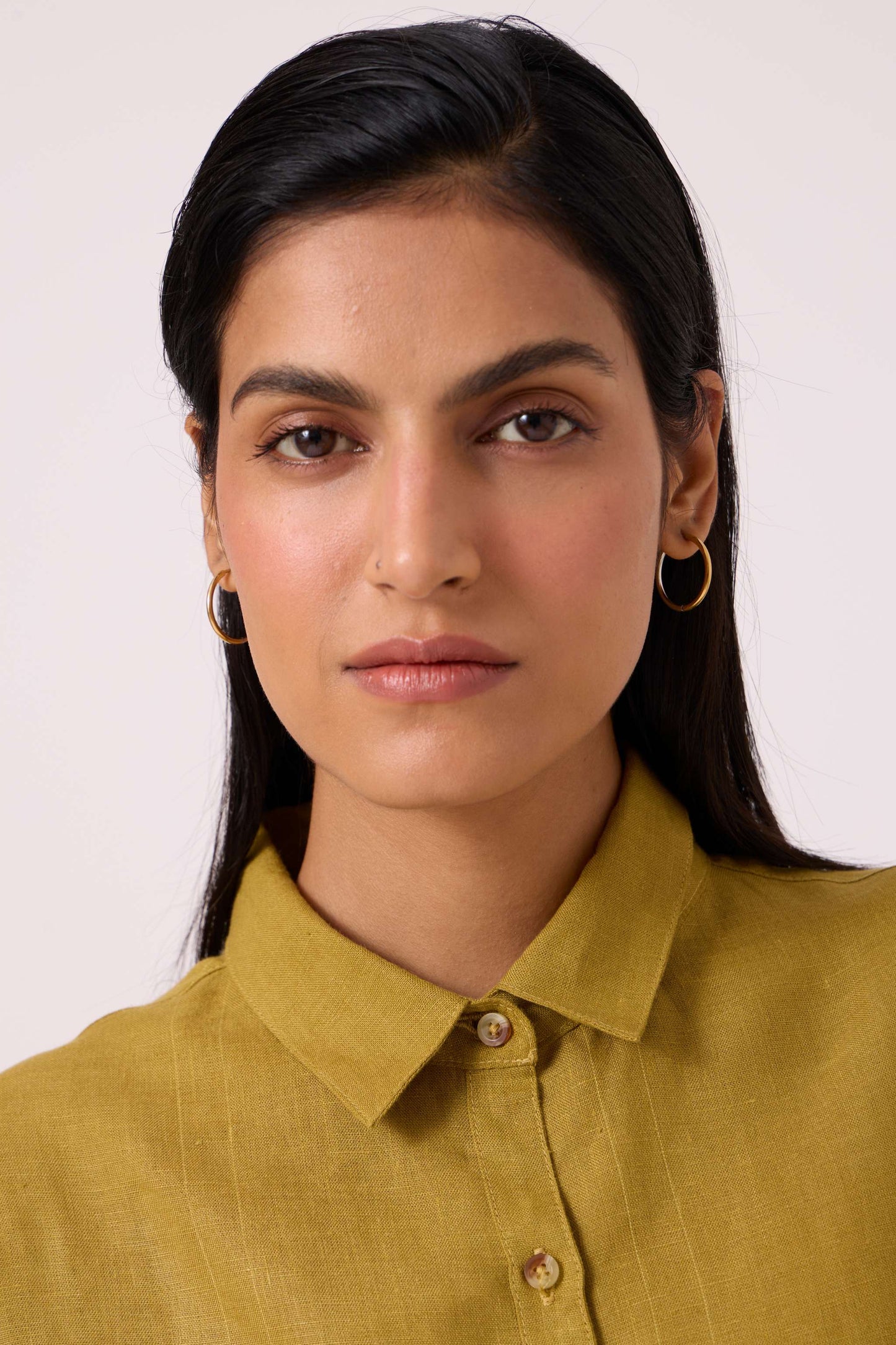 Perico Olive Linen Shirt