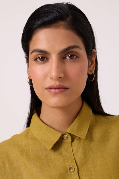Perico Olive Linen Shirt