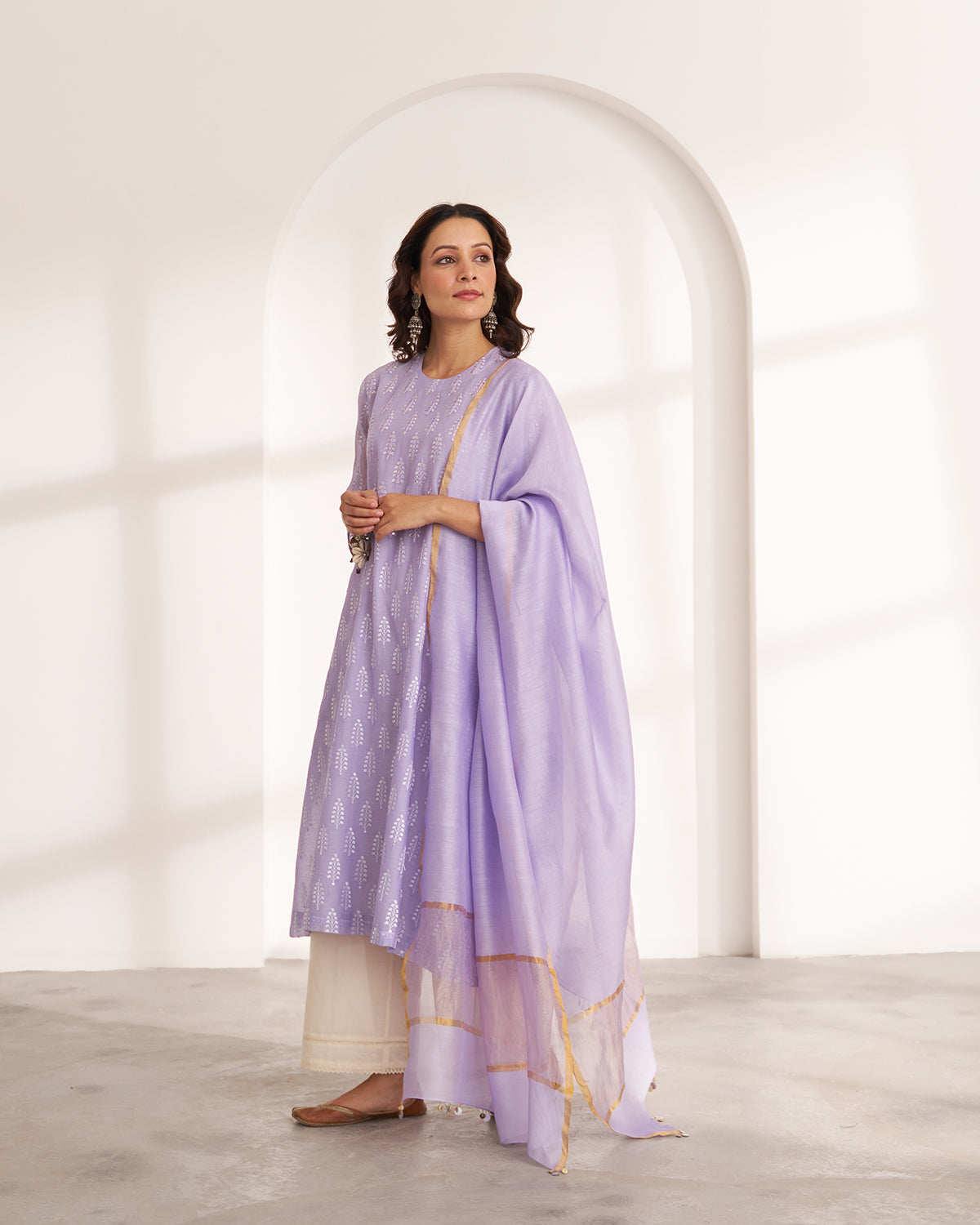 The Kashni Silk Chanderi Kurta