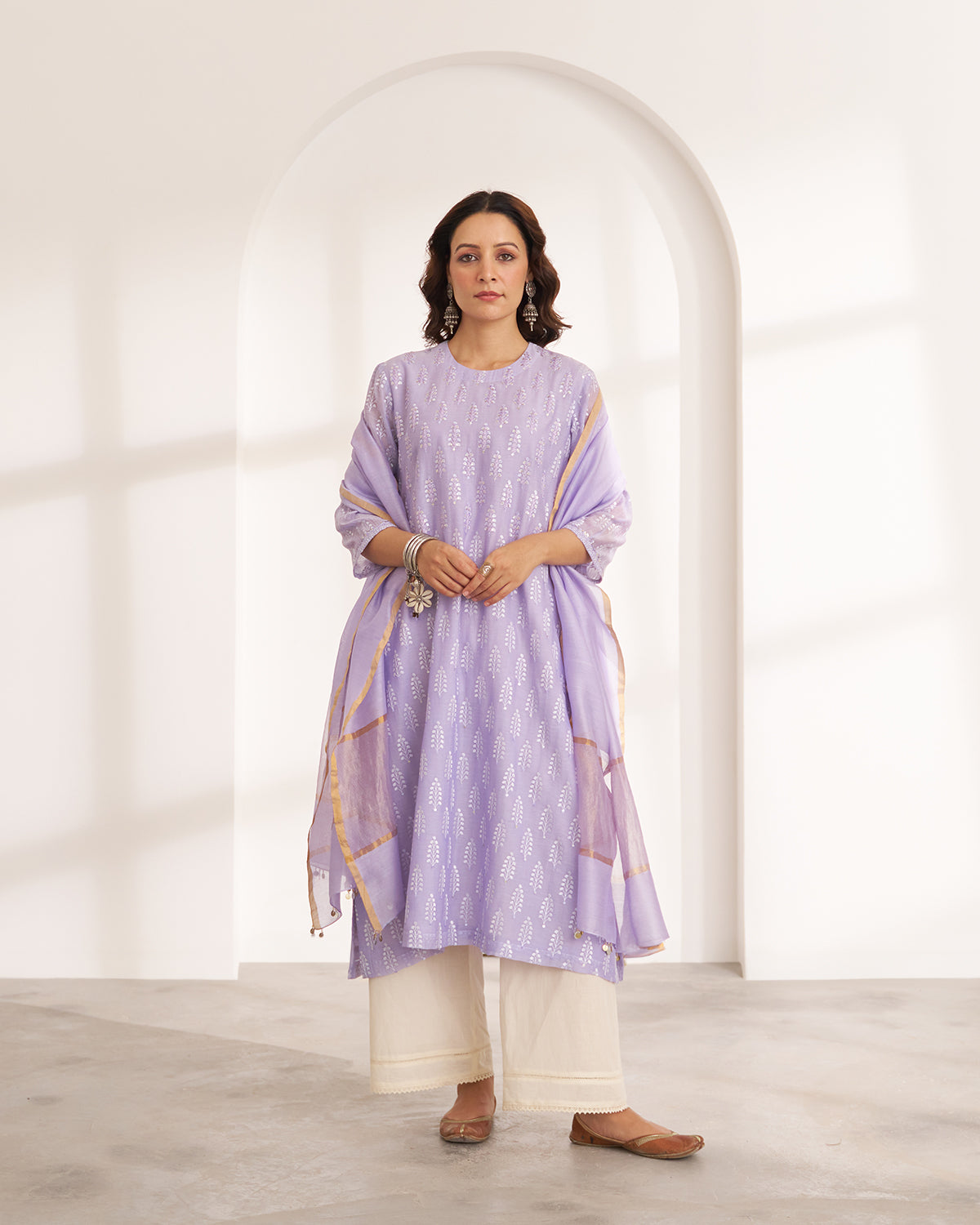 The Kashni Silk Chanderi Kurta