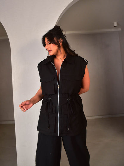 Zoey Sleeveless Jacket