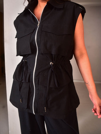 Zoey Sleeveless Jacket