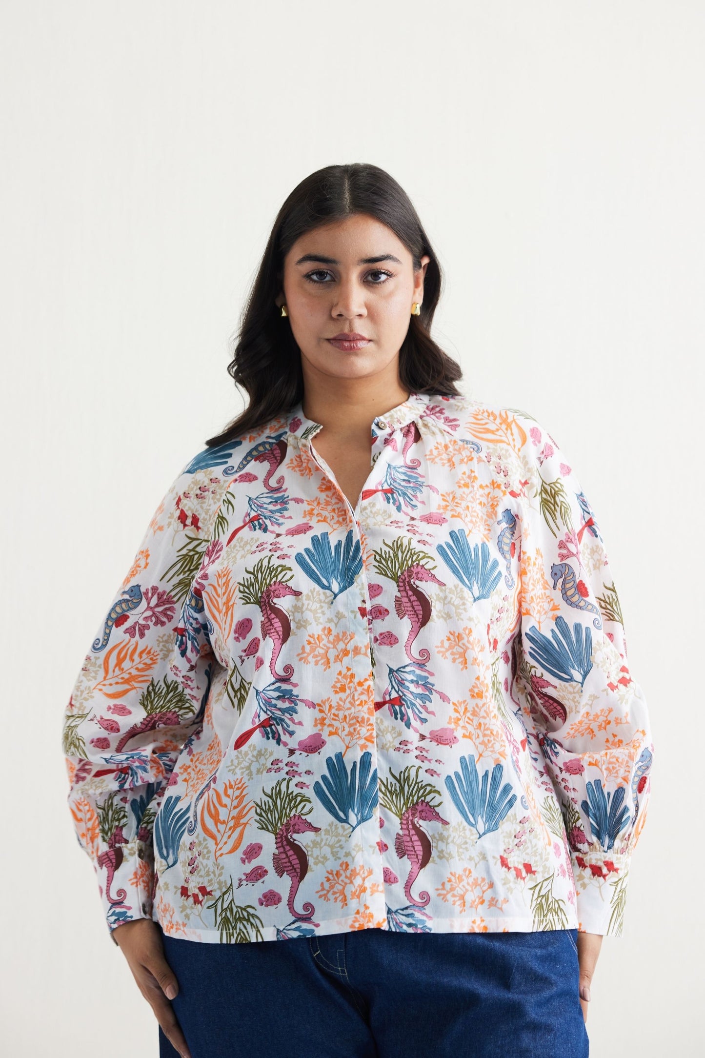 Blooming Reef Lyocell Classic Shirt
