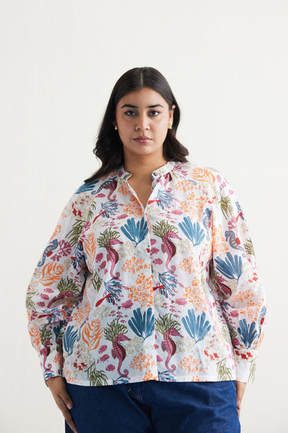 Blooming Reef Lyocell Classic Shirt